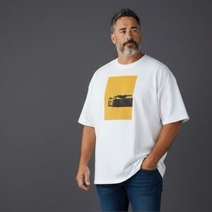 Tommy Milner Rolex 24 Corvette Finger Short Sleeve CottonTee Shirt White size 3X